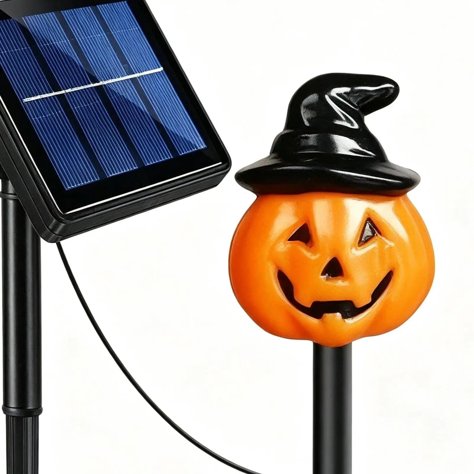Halloween Solar Stake Lights Outdoor 5 Pumpkin Garden Decorations