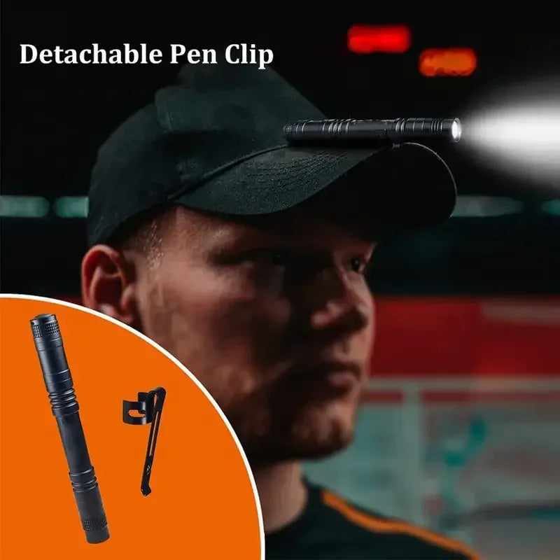 Mini LED Pen Flashlight – Compact EDC Torch | Camping & Outdoor