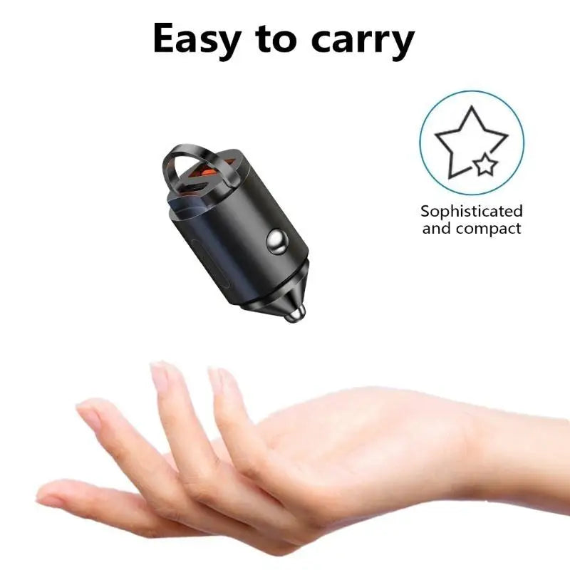 652F USB C Car Cigarettes Adapters USB PD20W QC3.0 2 Port Type C USB Car Adapters Zpaxo