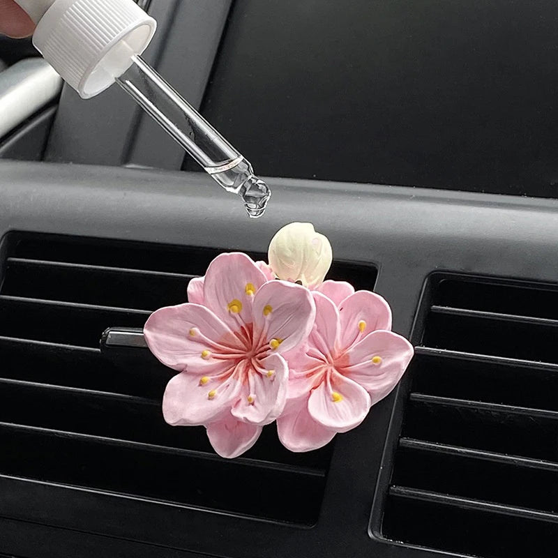 Peach Blossom Car Vent Clip Air Freshener | Aroma Diffuser