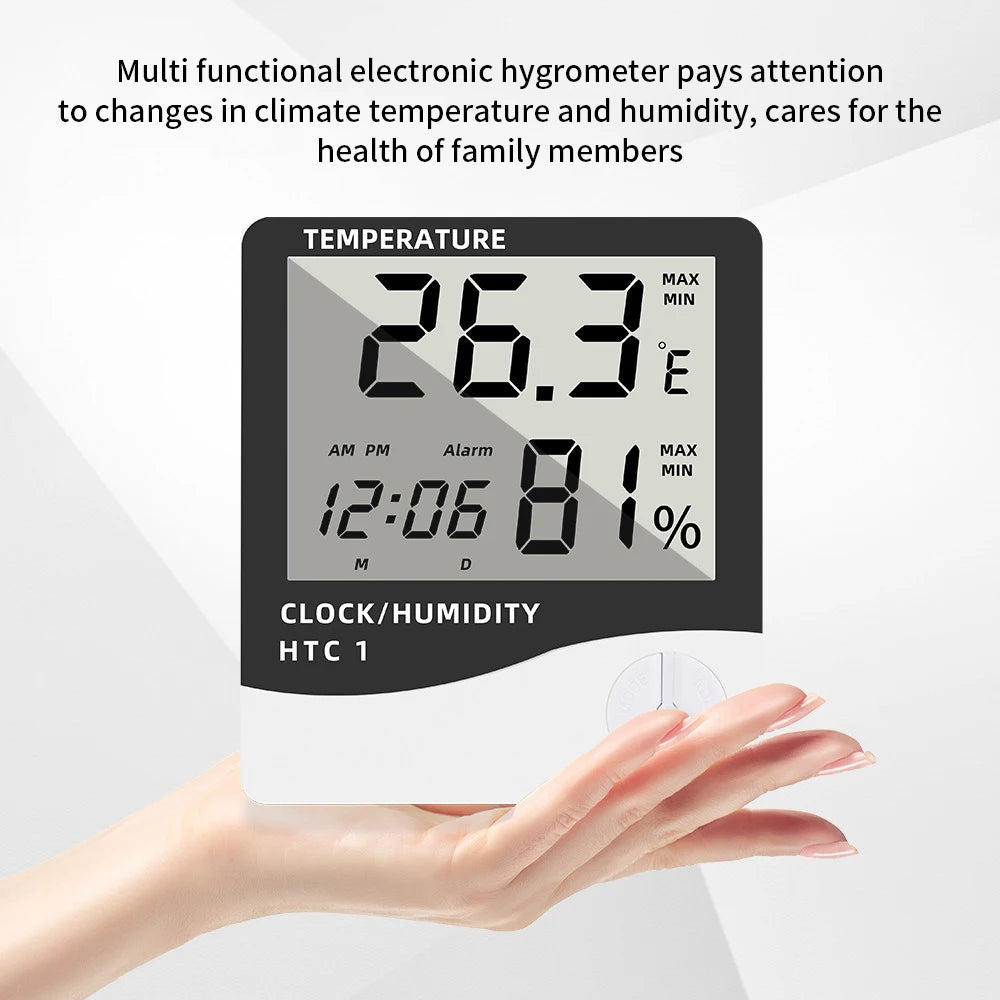 LCD Digital Thermometer Hygrometer – Indoor Humidity & Temp Meter Thermometer Hygrometer Zpaxo