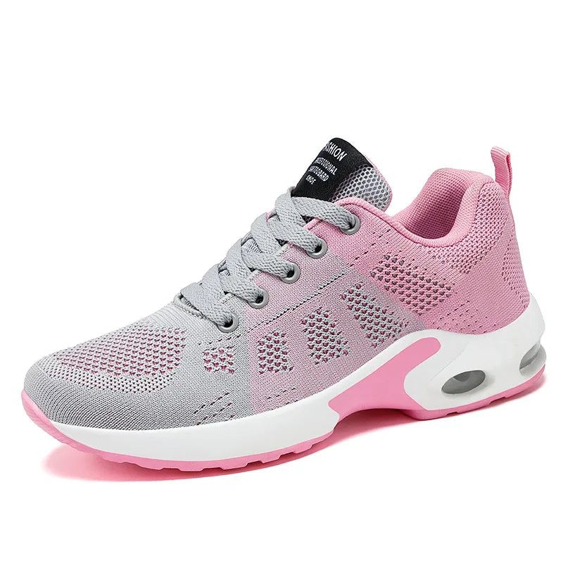 Women Running Shoes Breathable Casual Outdoor Light Weight White Zpaxo