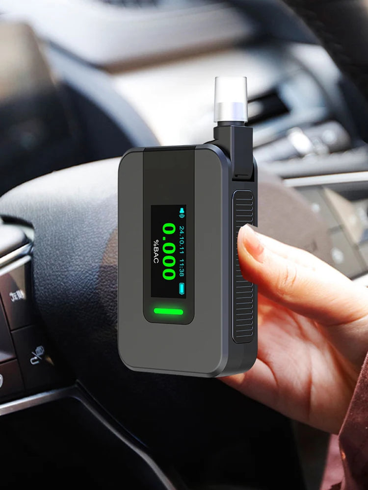 Electrochemical Alcohol Tester Blowing Drunk Driving Professional