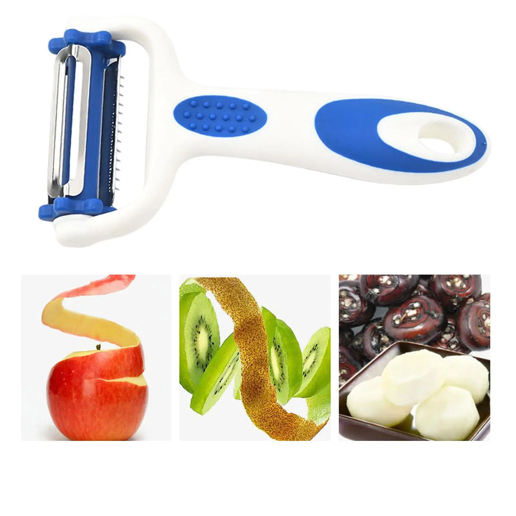 3in1 Kitchen Peeler Multifunction Rotating Shredder Grater Fruit