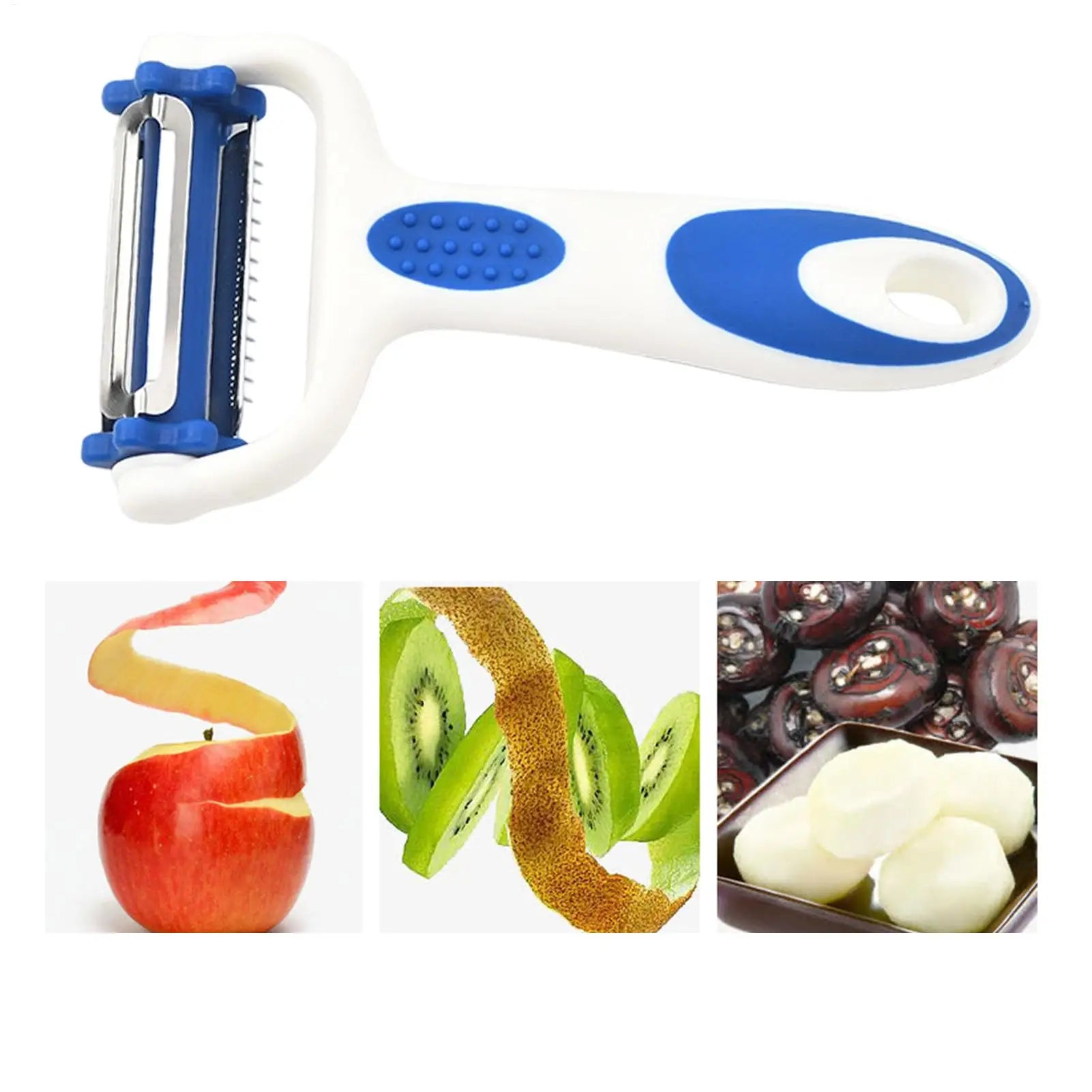 3in1 Kitchen Peeler Multifunction Rotating Shredder Grater Fruit