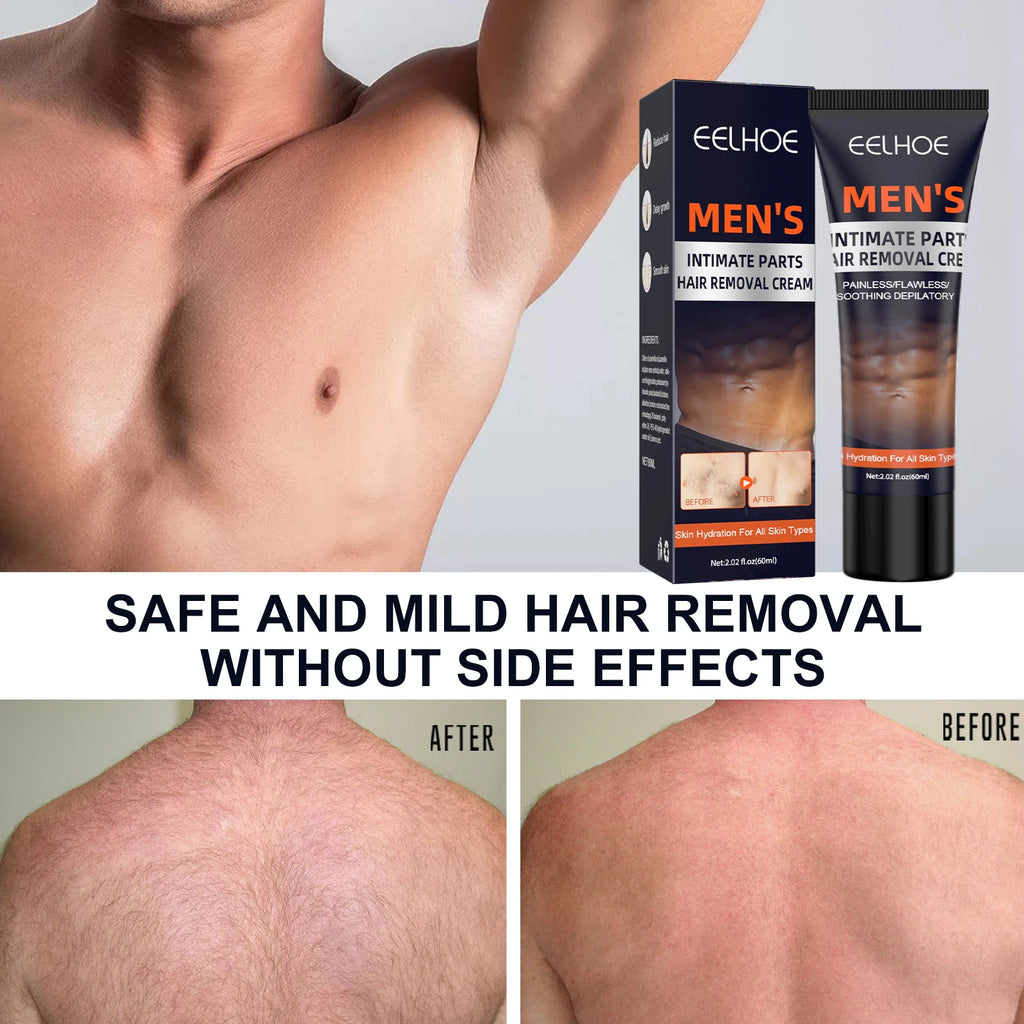 Men's Hair Removal Cream, Gentle & Non-Irritating, For Chest, Armpit & Leg Hair, Smooth Full-Body Hair Removal Cream for Men Zpaxo