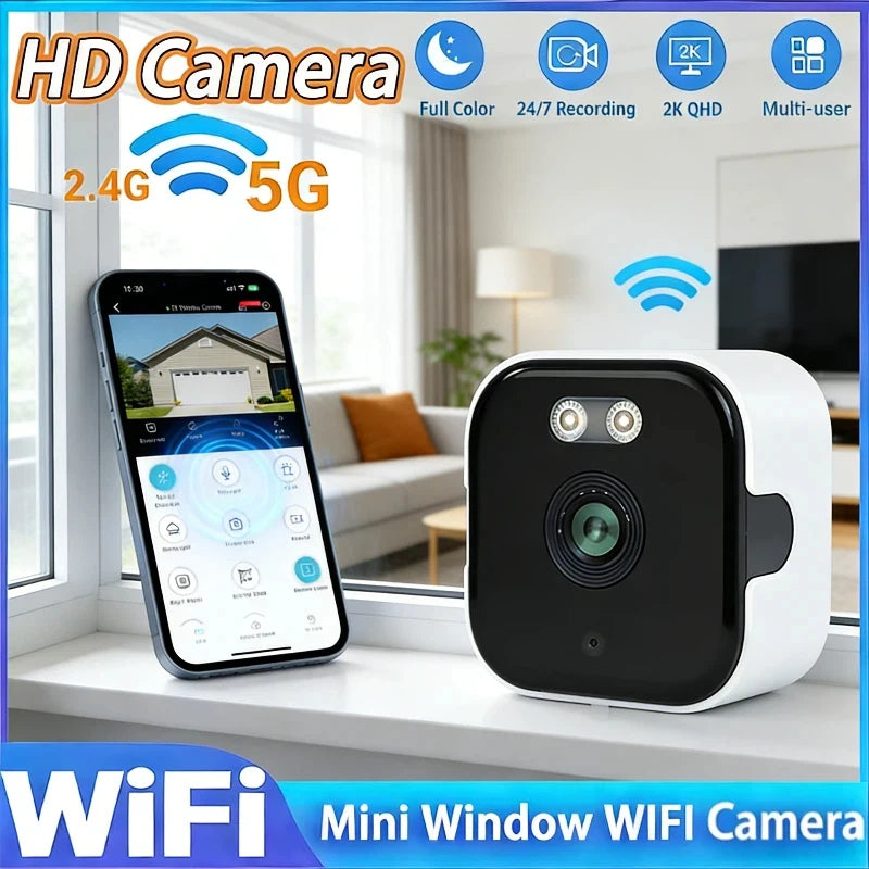 Wifi Camera Safety Monitor Mini 1080P HD Camcorders Indoors Night