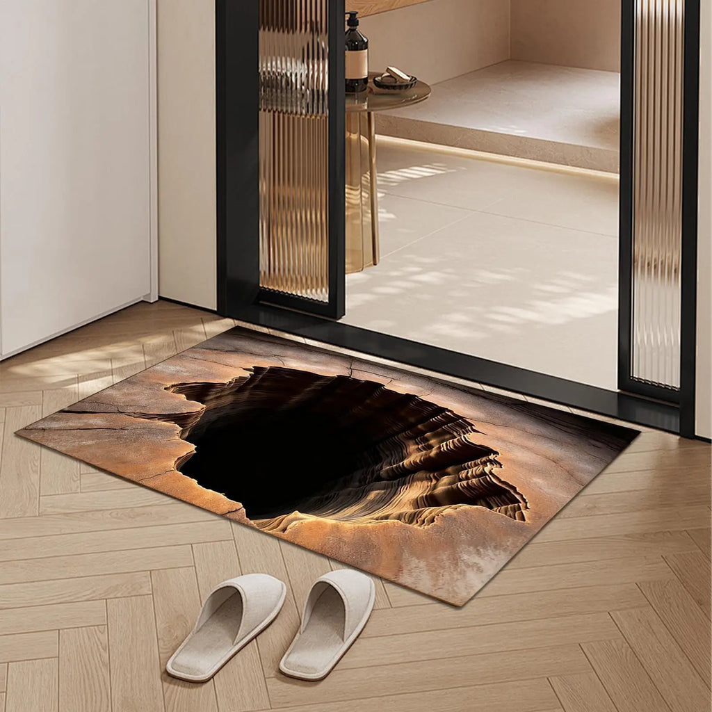 Optical Illusion Door Mat Non Slip Entrance Indoor Outdoor Halloween