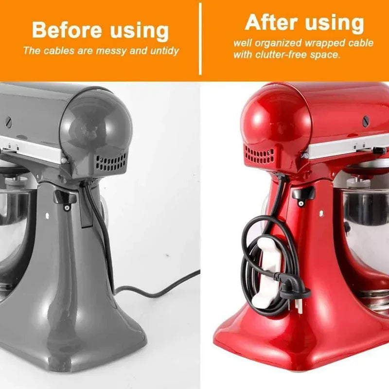 Kitchen Cord Organizer & Cable Wrap Holder for Appliances