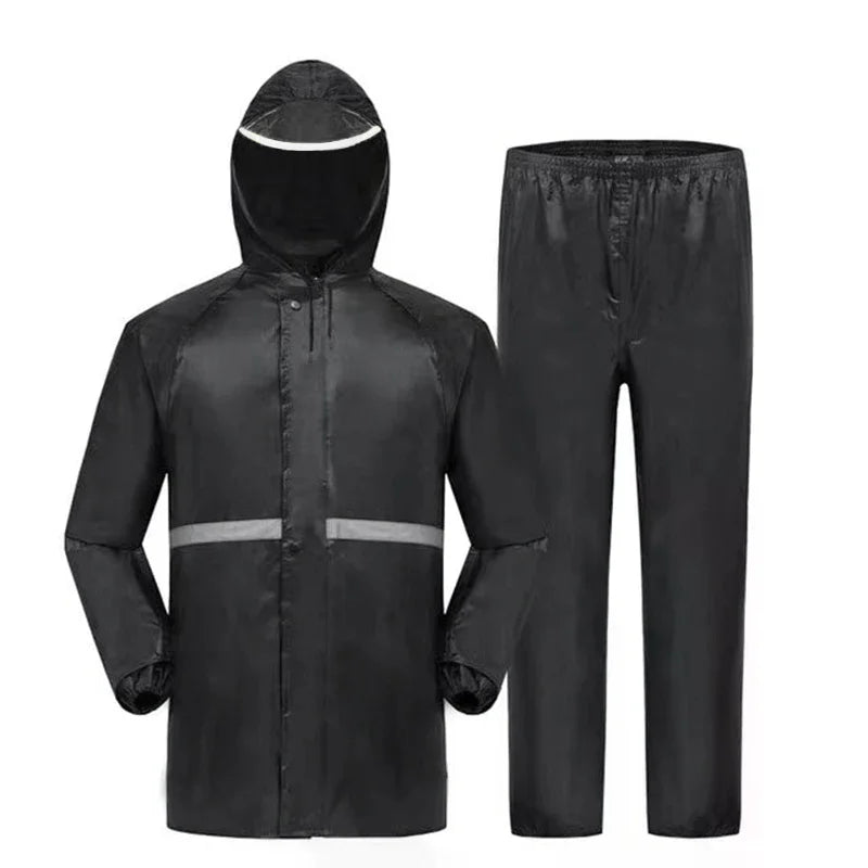Hooded Coat Pant Rain Suit Women Men Outdoor Waterproof Gear Zpaxo