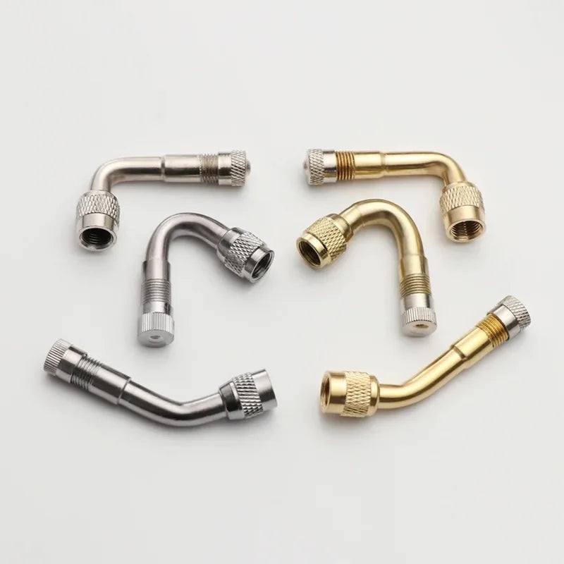 Angled Tyre Valve Extension Adapters 45/90/135° – 2-Pack