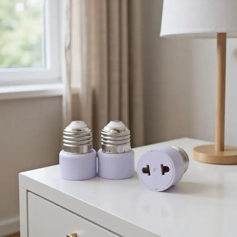 DIY E27 Bulb Base Accessory White Lamp Holder Adapter Without Light Zpaxo