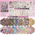 New 3D Cartoon Sticker Book Landscape Stickers Pocket Book Cabin Scene DIY Horror Scenes Portable Sticker Album Festival Gift Zpaxo A Version