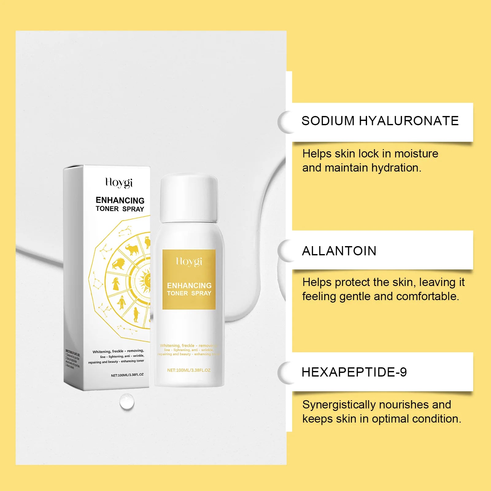 Hyaluronic Acid Moisturizing Spray Refreshing Skin Toner Firming Face Pores Shrink Brighten Nourish J0T2 Zpaxo