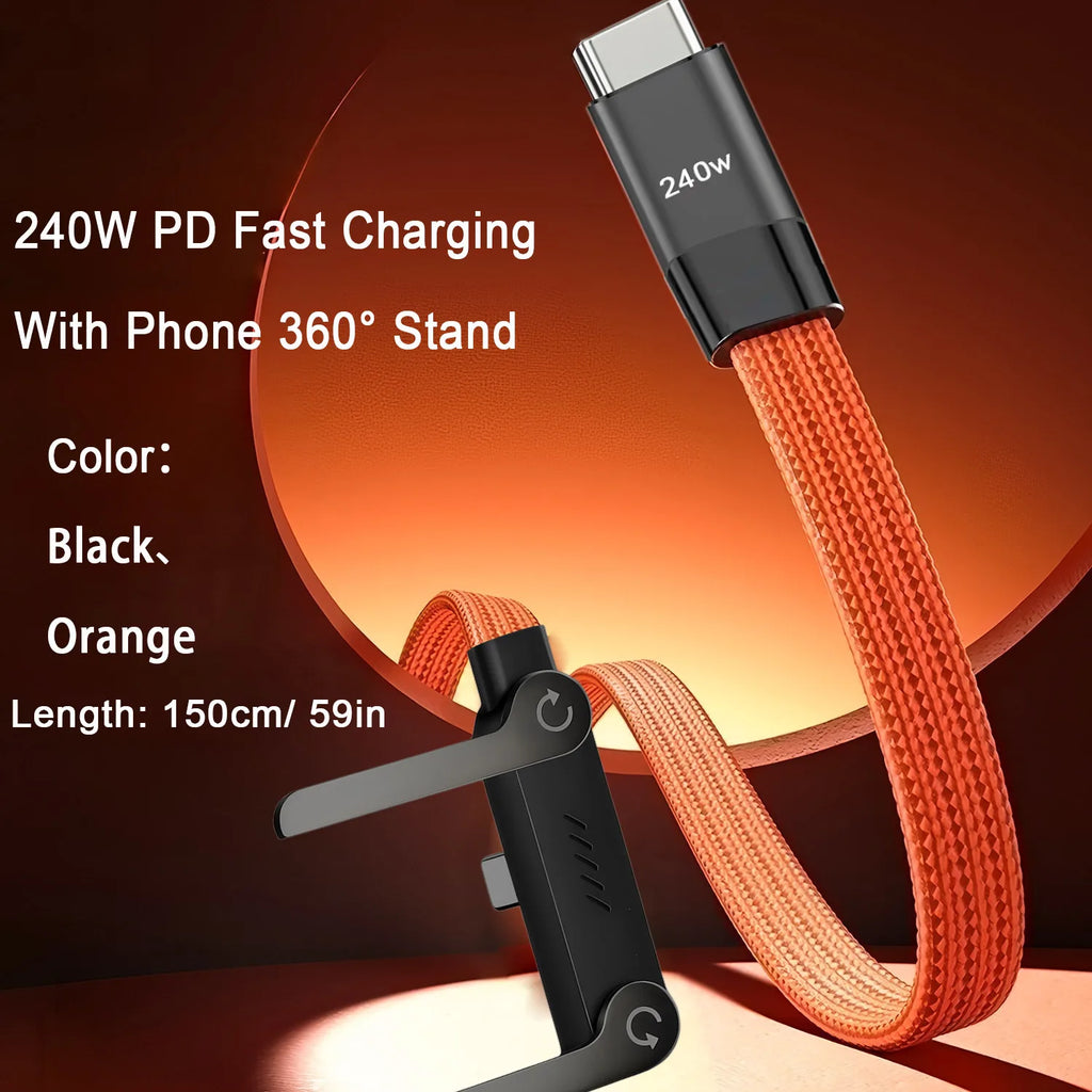 240W Fast Charging Invisible Holder Charger Cable Stand Built-in