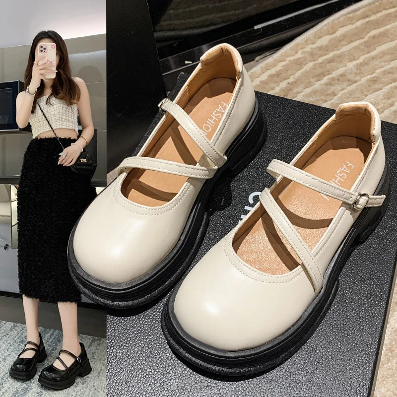 Casual Women Sneakers Round Toe Platform All-match Footwear Bow-knot