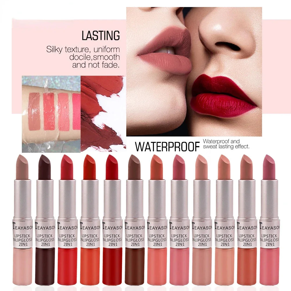 Punk Lipstick Sexy Lip Gloss 1 Tint Waterproof Long Lasting Moisture