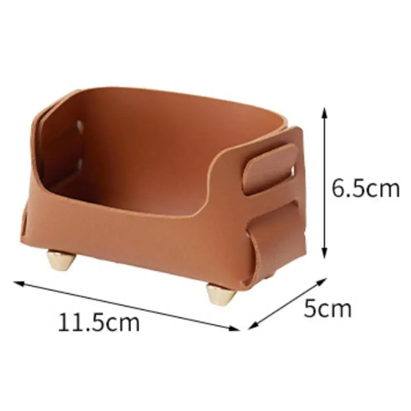 PU Leather Desktop Business Card Holder & Display Stand Business Card Holder Zpaxo