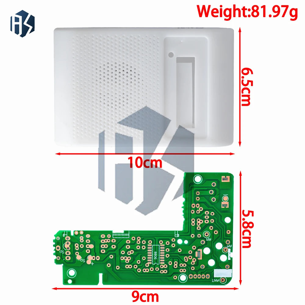 1 Set AM/FM Stereo Radio Kit (Model CF210SP): DIY Electronic Production Suite for Arduino Zpaxo