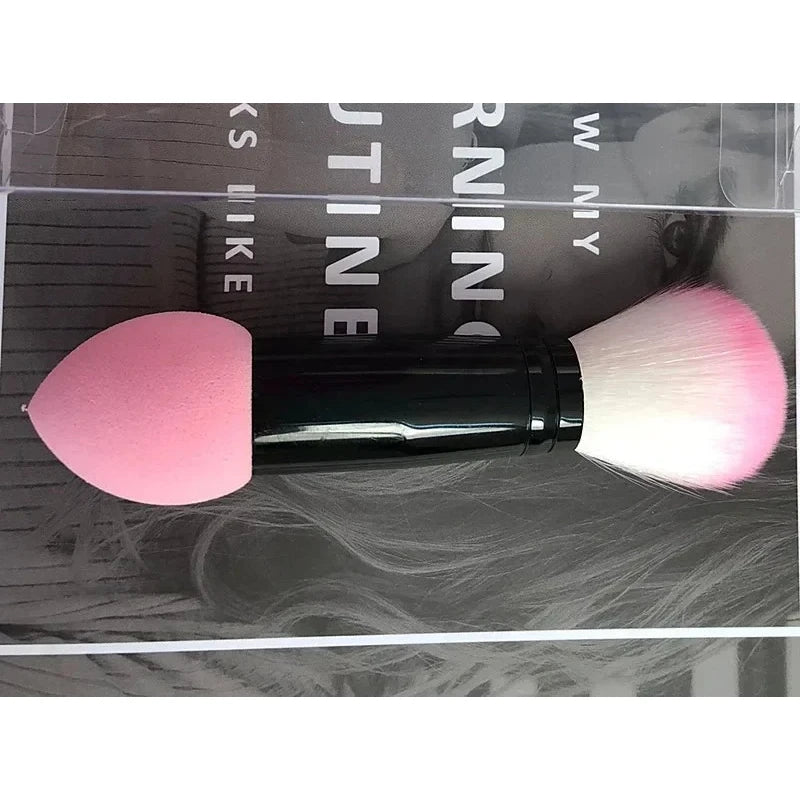 Double-end Blusher Brush Rose Red Professional Makeup Blush Cream