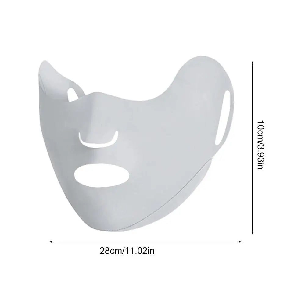 1PC UV Protection Face Mask Breathable Ice Silk Mask Washable Dustproof Sunscreen Mask Anti-UV Outdoor Riding Face Mask Zpaxo White