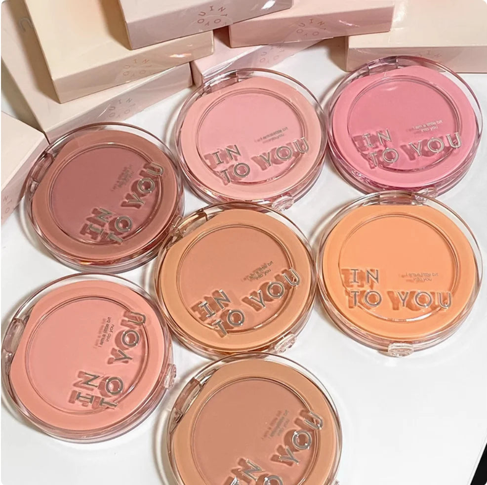 INTO YOU Fluffy Pillow Single BLUSHER Shades Long-lasting Zpaxo
