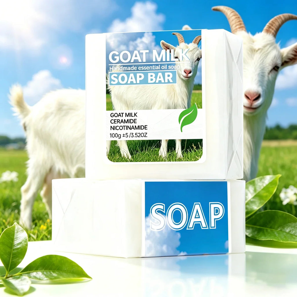 Goat Milk Ceramide & Niacinamide Soap – Face & Hand Bar 2pcs Cleansing Bar Soap Zpaxo