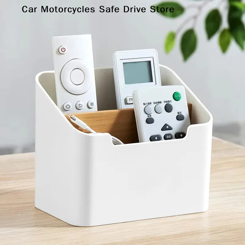 CMPlastic Desktop Storage Box Remote Controls Tissues Cosmetics