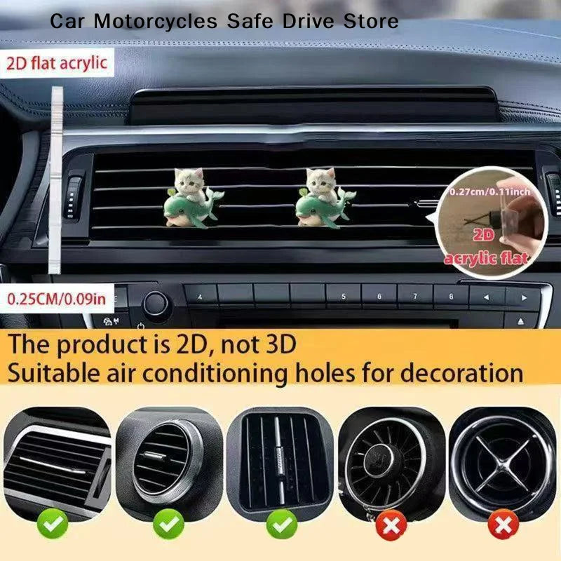 CMCar Air Outlet Cute Cat Aromatherapy Freshener Clip Automotive
