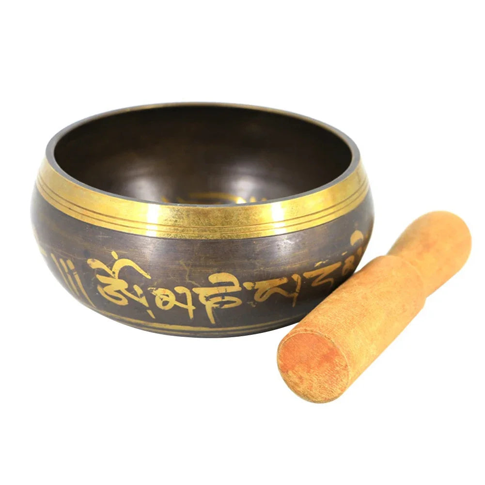 Tibetan Chime Singing Bowl Striker Handmade Buddha Yoga Meditation