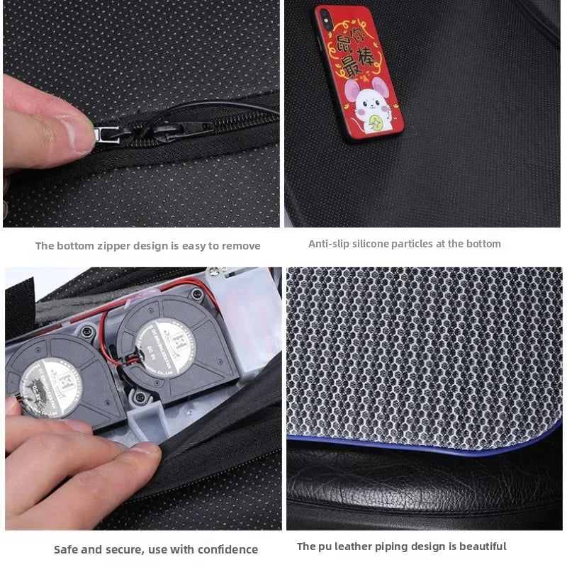 3D Honeycomb USB Fan Cooling Car Seat Cushion – Car & Home
