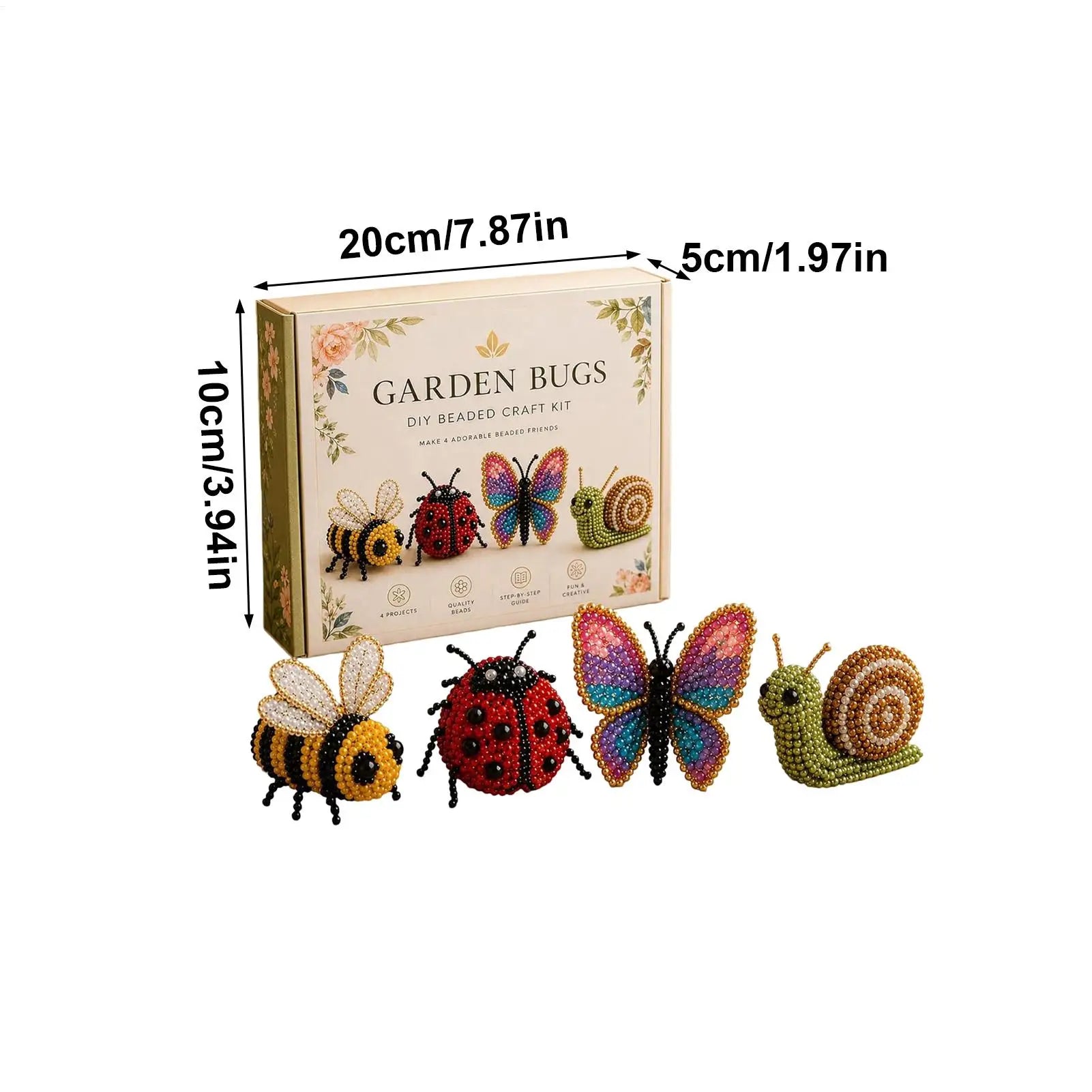 3D Beaded Animal Craft Mini Bead DIY 4 Educational Toy Instruction