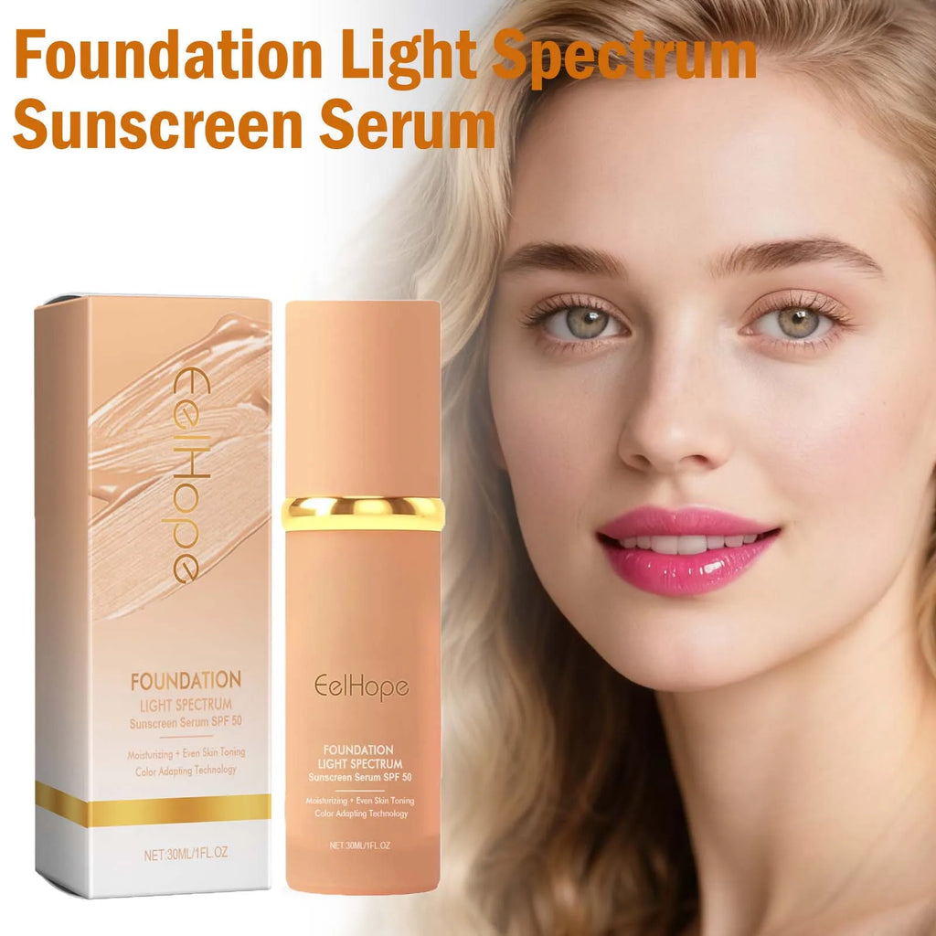 Eelhope 4-in-1 Color Changing Foundation SPF 50 Serum Concealer Liquid Foundation Zpaxo