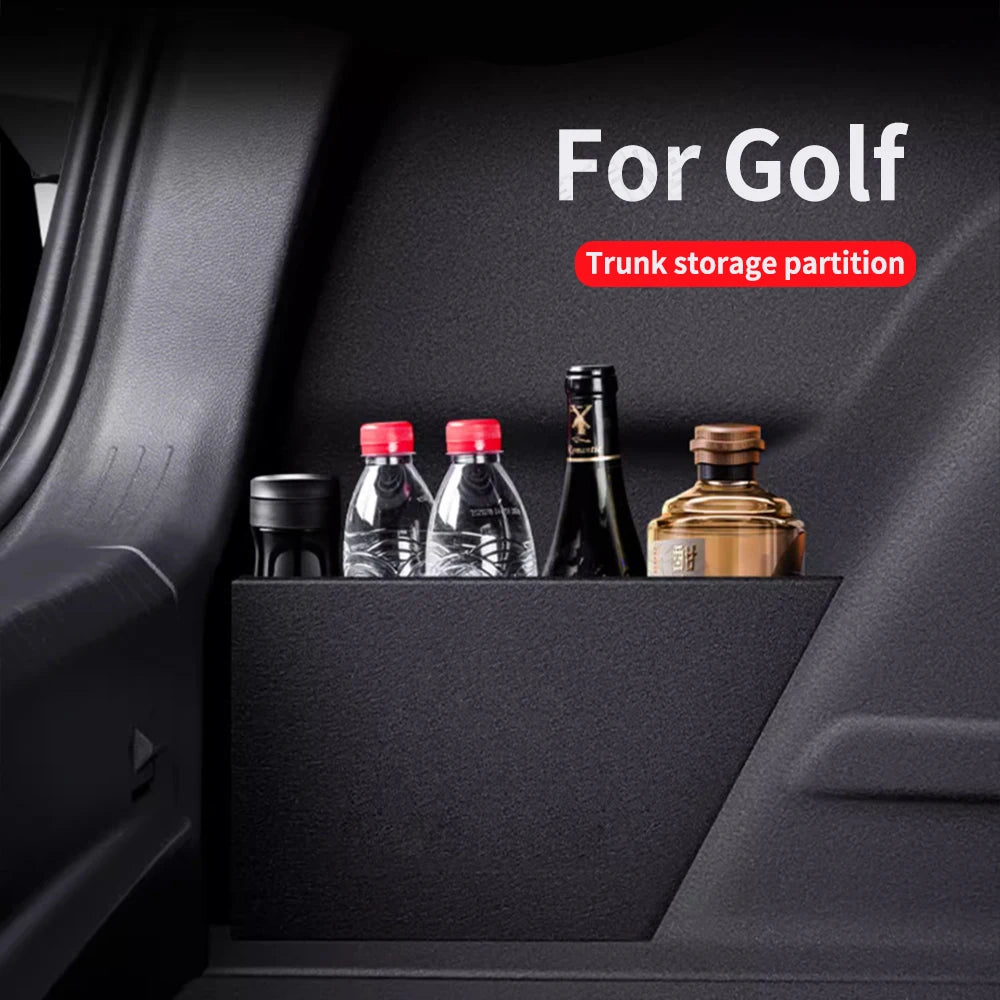 Suitable For Volkswagen Golf 6 7 8 2010-2023 Leling Trunk Partition Interior Decoration Car Supplies Storage and Storage Box Zpaxo