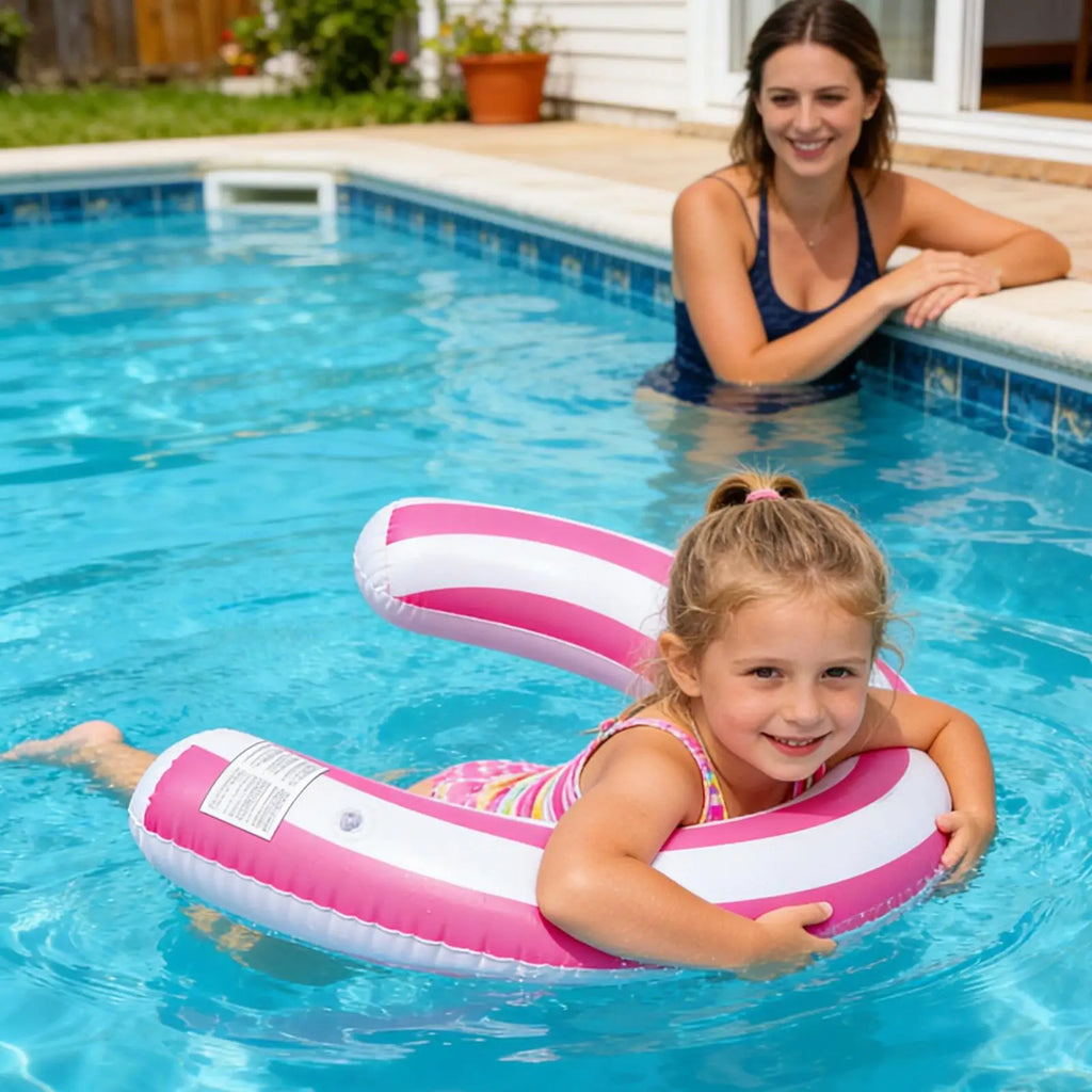 U Shape Inflatable Candy Stripe Pool Noodle Thickened PVC Floating