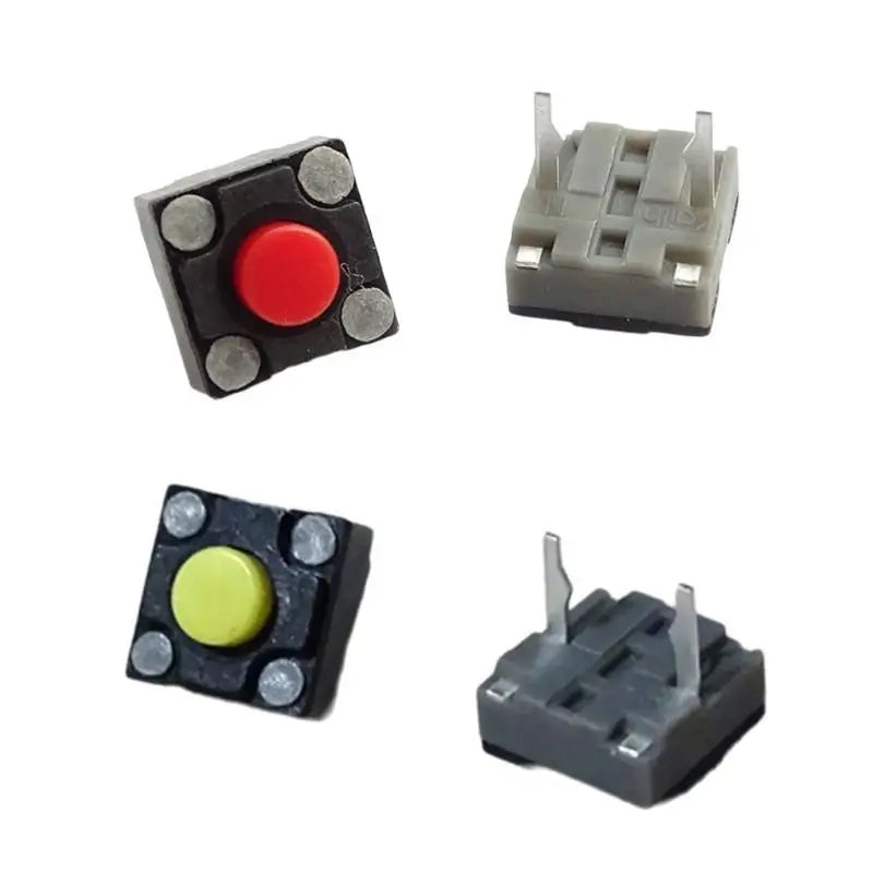 652F 10Pieces Mouse Mute Microswitch 6x6x4 Rectangle Microswitches Zpaxo