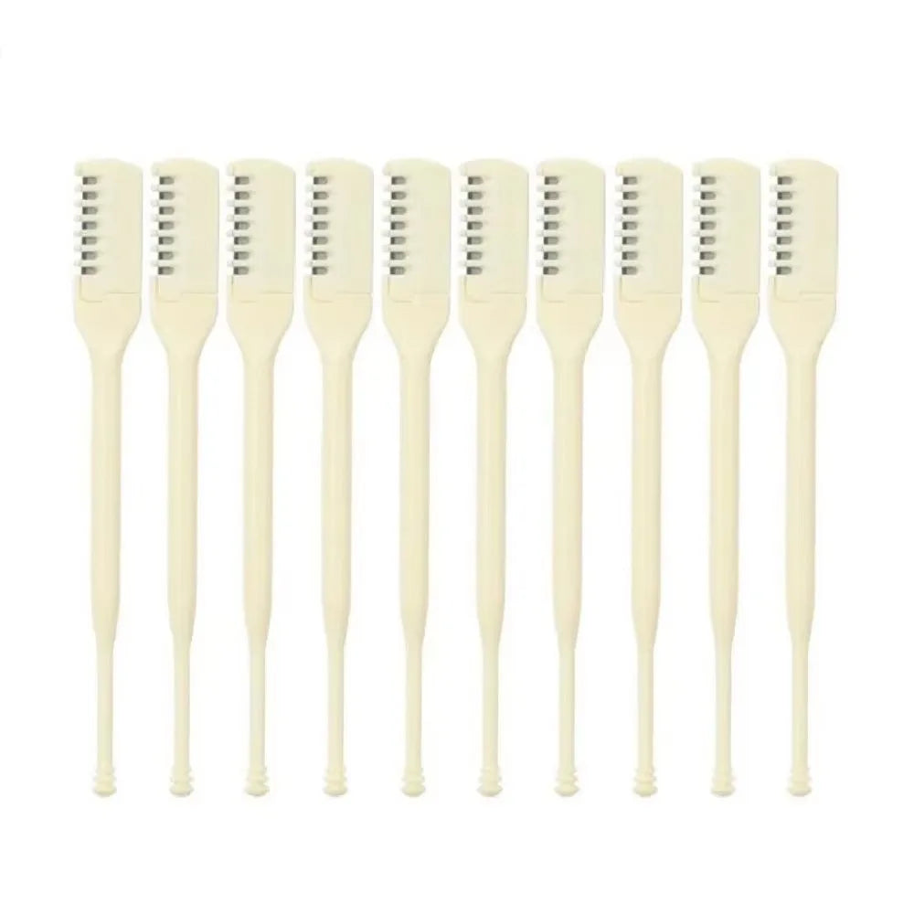 5PCS/10PCS Double Sided Nose Hair Trimmer 360 Degree Portable Nostril Cleaning Trimmer Reusable Nose Hair Scraper Hair Removal Zpaxo 10PCS