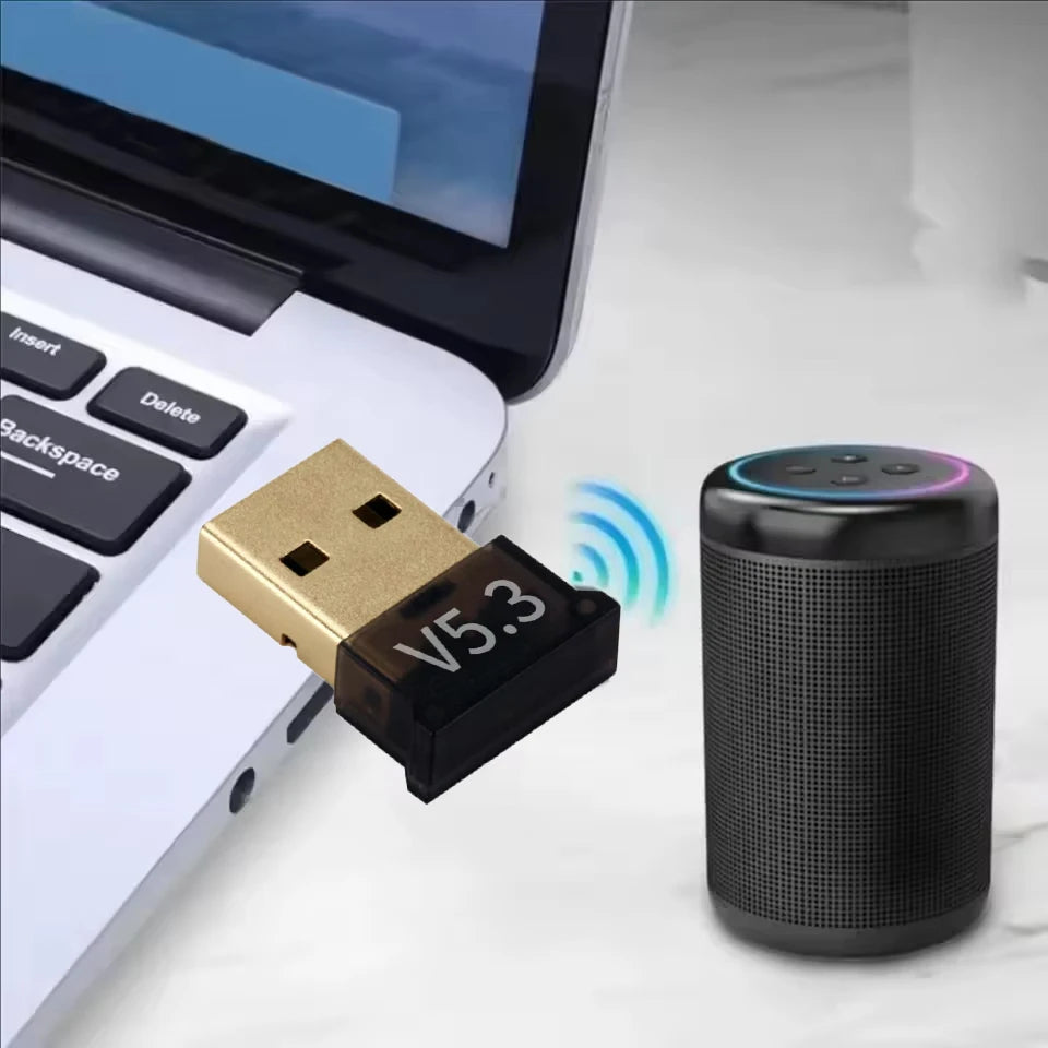 USB Bluetooth 5 3 Adapter Wireless 1 Dongle Laptop Speaker Audio Zpaxo
