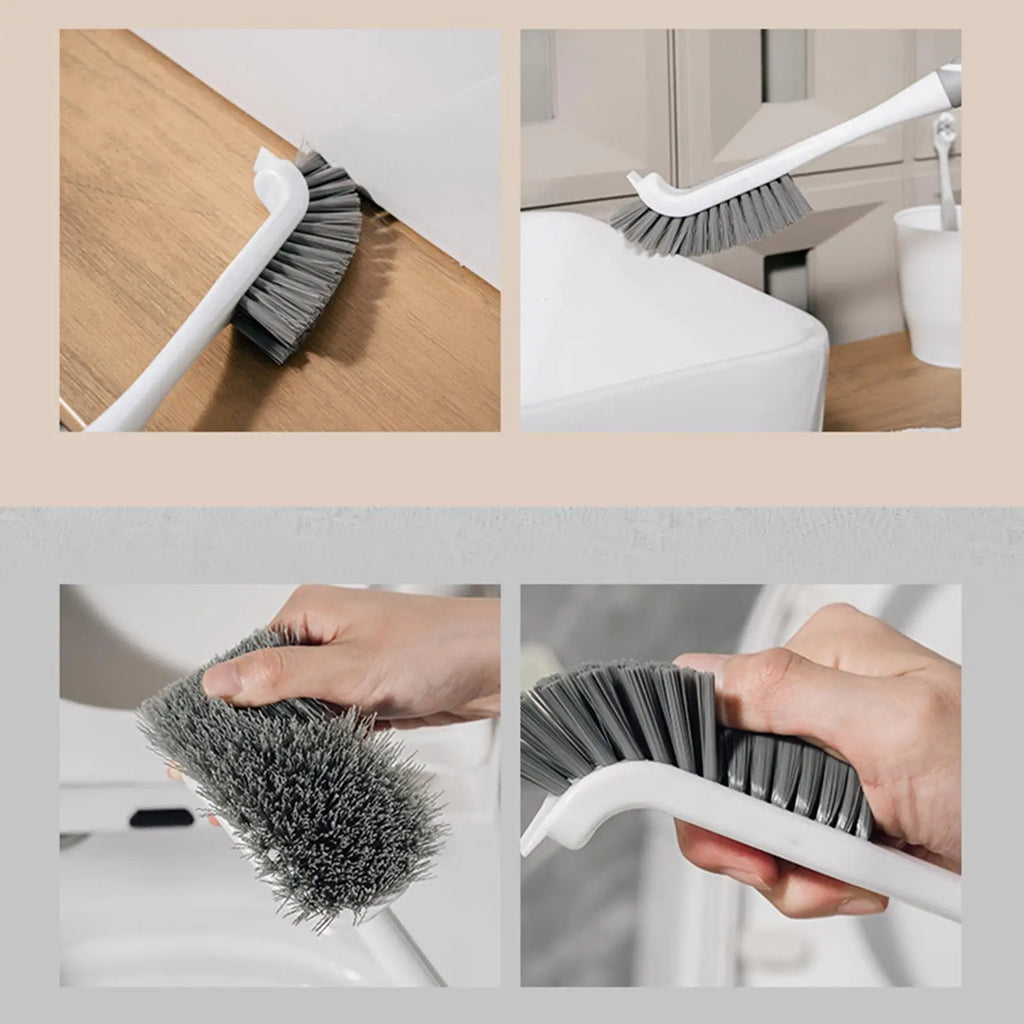 Bathroom Cleaning Brush Crevice Scrubber Non-slip Handle Floor Tile