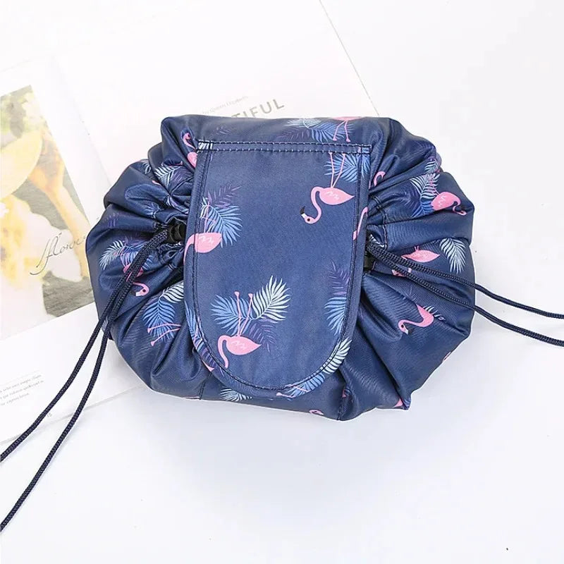 Women Drawstring Cosmetic Bag Travel Storage Makeup Organizer Female