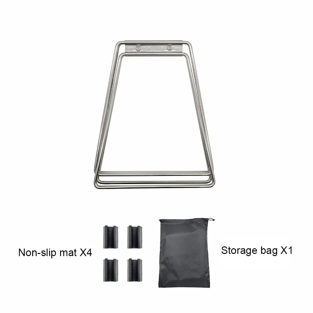 Aluminum Alloy Box Stand Portable Iron Storage Bracket Stainless
