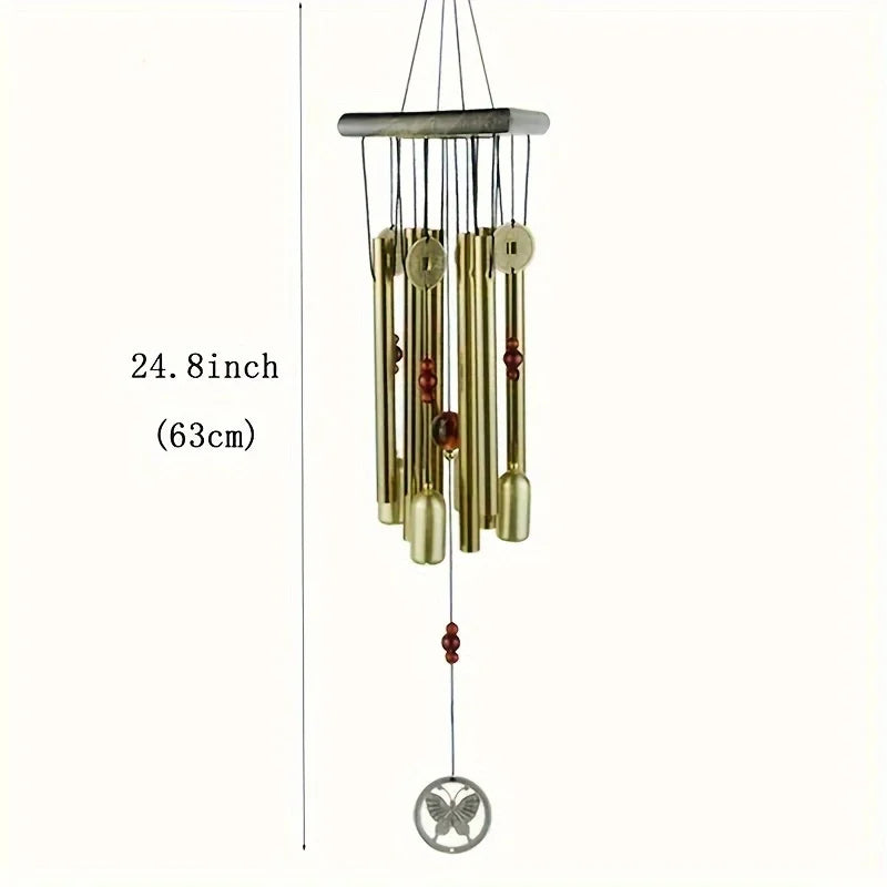 Metal Wind Chimes Outdoor Garden Patio Heavy Duty Waterproof Deep Zpaxo