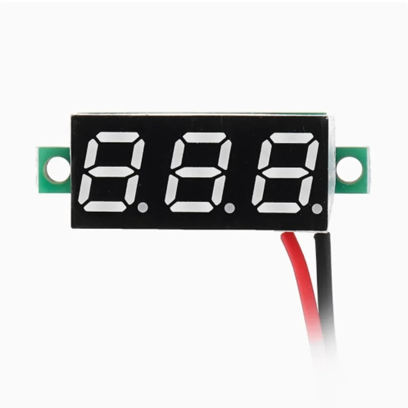 0.28-inch ultra small digital DC voltage meter with adjustable digital display, three wire DC0-100V battery voltage meter Zpaxo