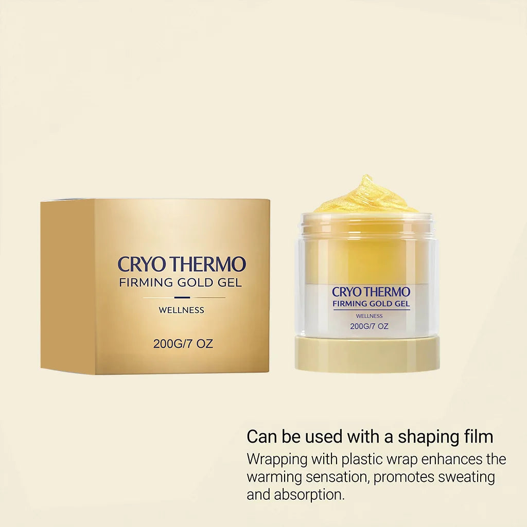 Cryo Thermo Firming Gold Gel | Skin Tightening Body Gel 200g Firming Body Gel Zpaxo