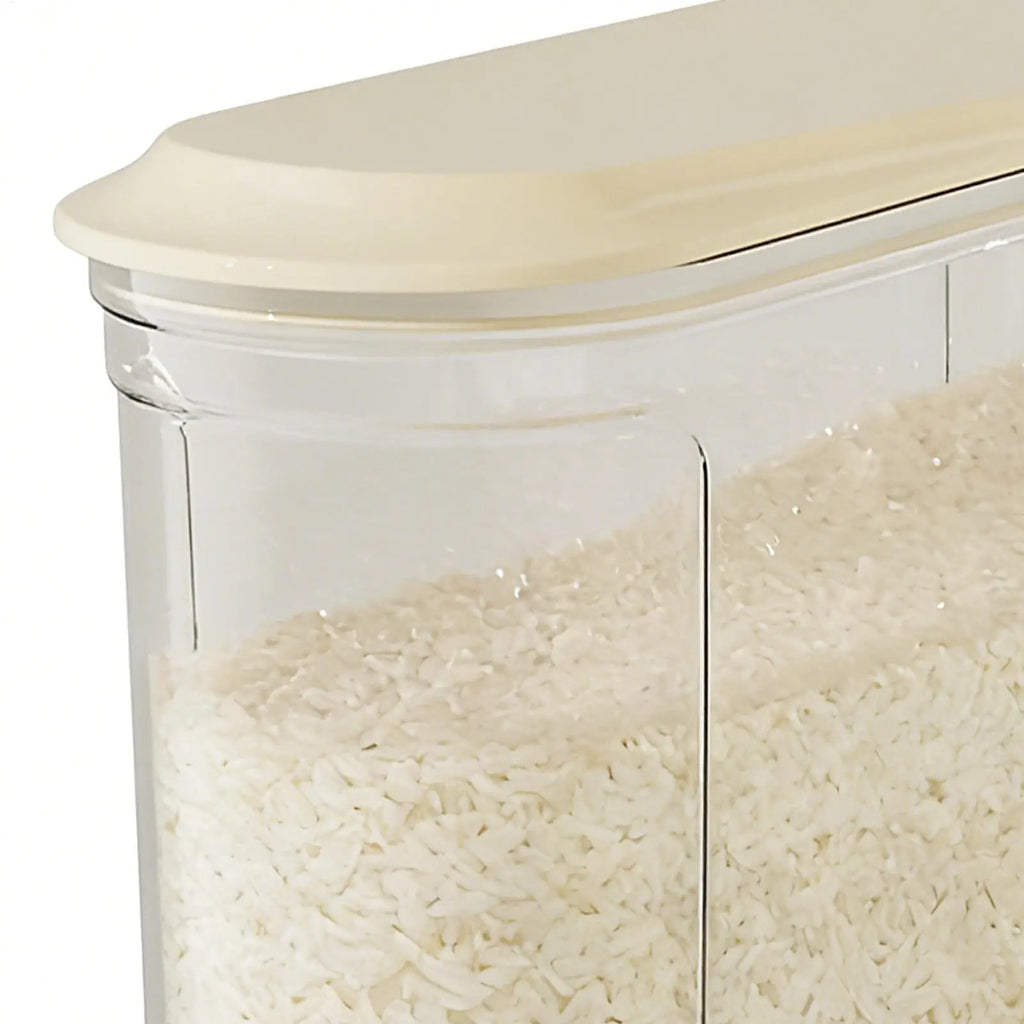 Rice Bucket Measuring Cup Space Saving Storage Large Container Holder