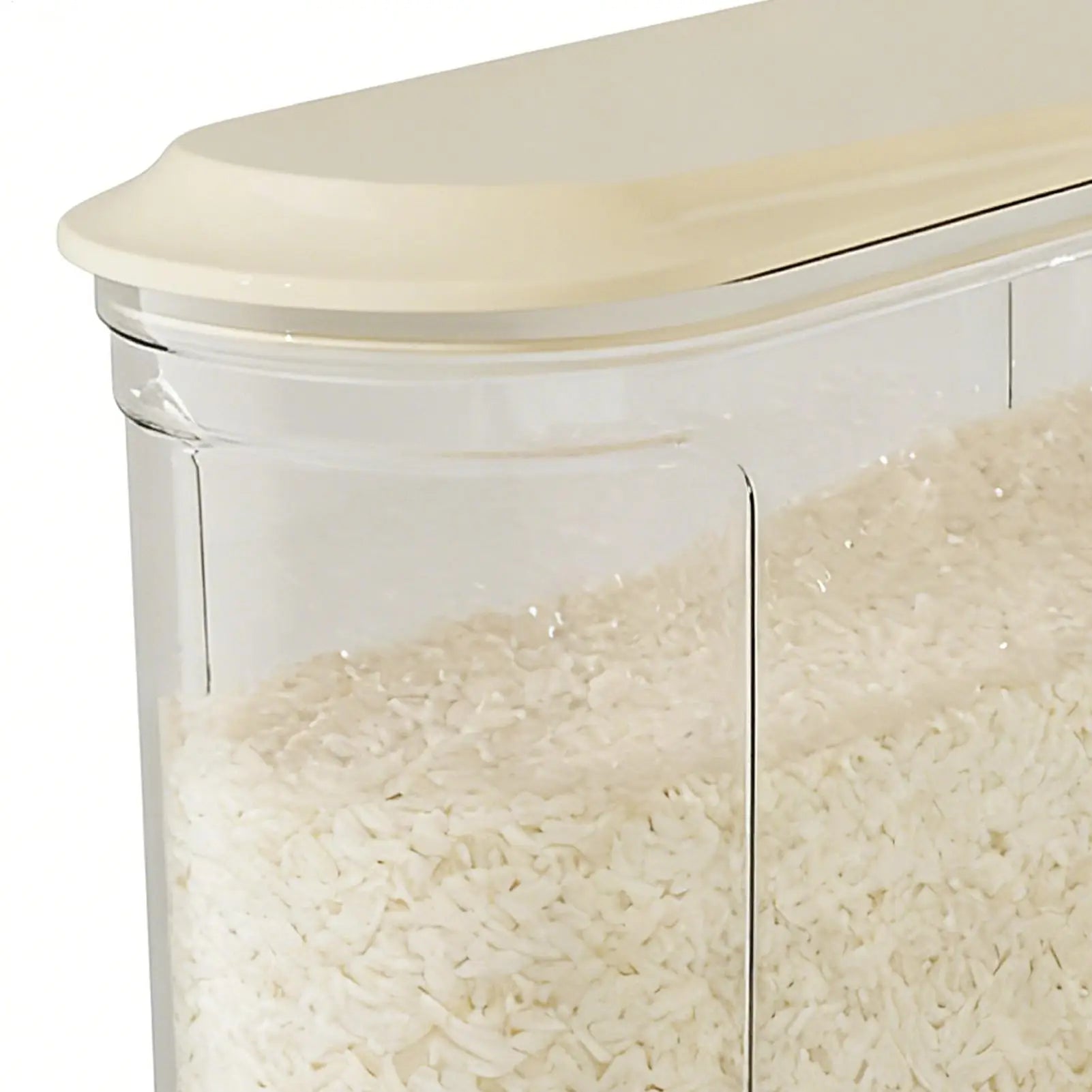 Rice Bucket Measuring Cup Space Saving Storage Large Container Holder