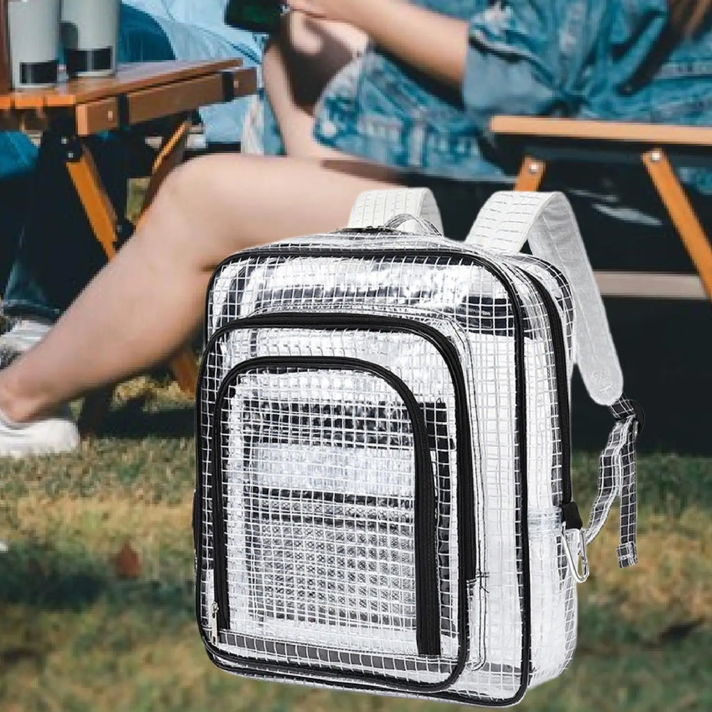 Clear Anti-Static PVC Backpack | Cleanroom Tool Storage Bag Anti-Static Work Backpack Zpaxo