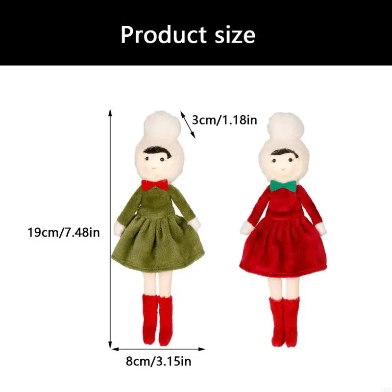 Handmade Fabric Nordic Girl Doll Ornament Door Window Holiday