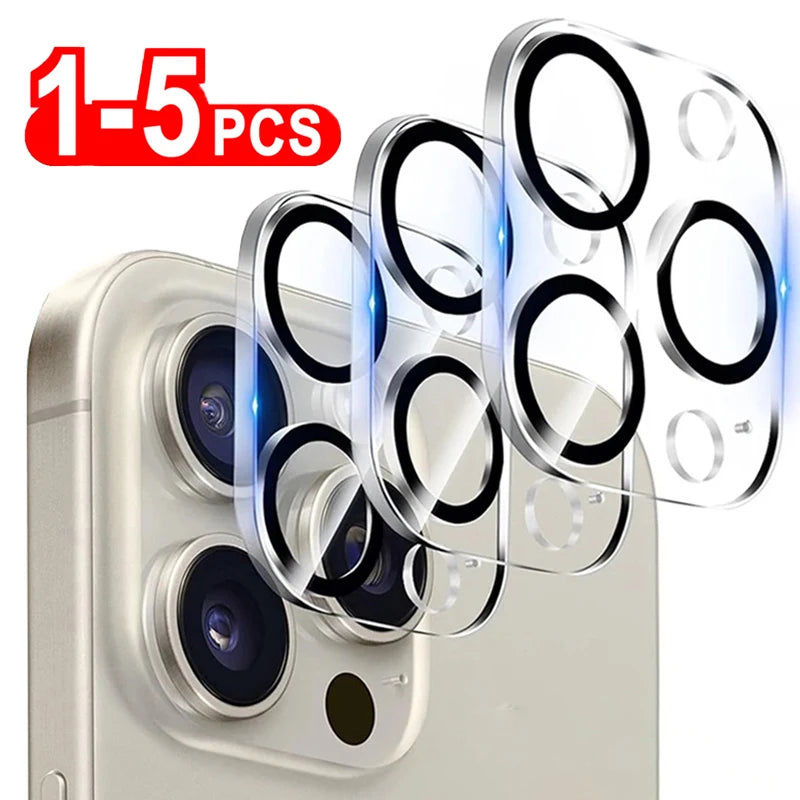 1- HD Back Camera Glass Protectors Iphone 16 Max 15 14 Lens