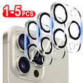 1- HD Back Camera Glass Protectors Iphone 16 Max 15 14 Lens